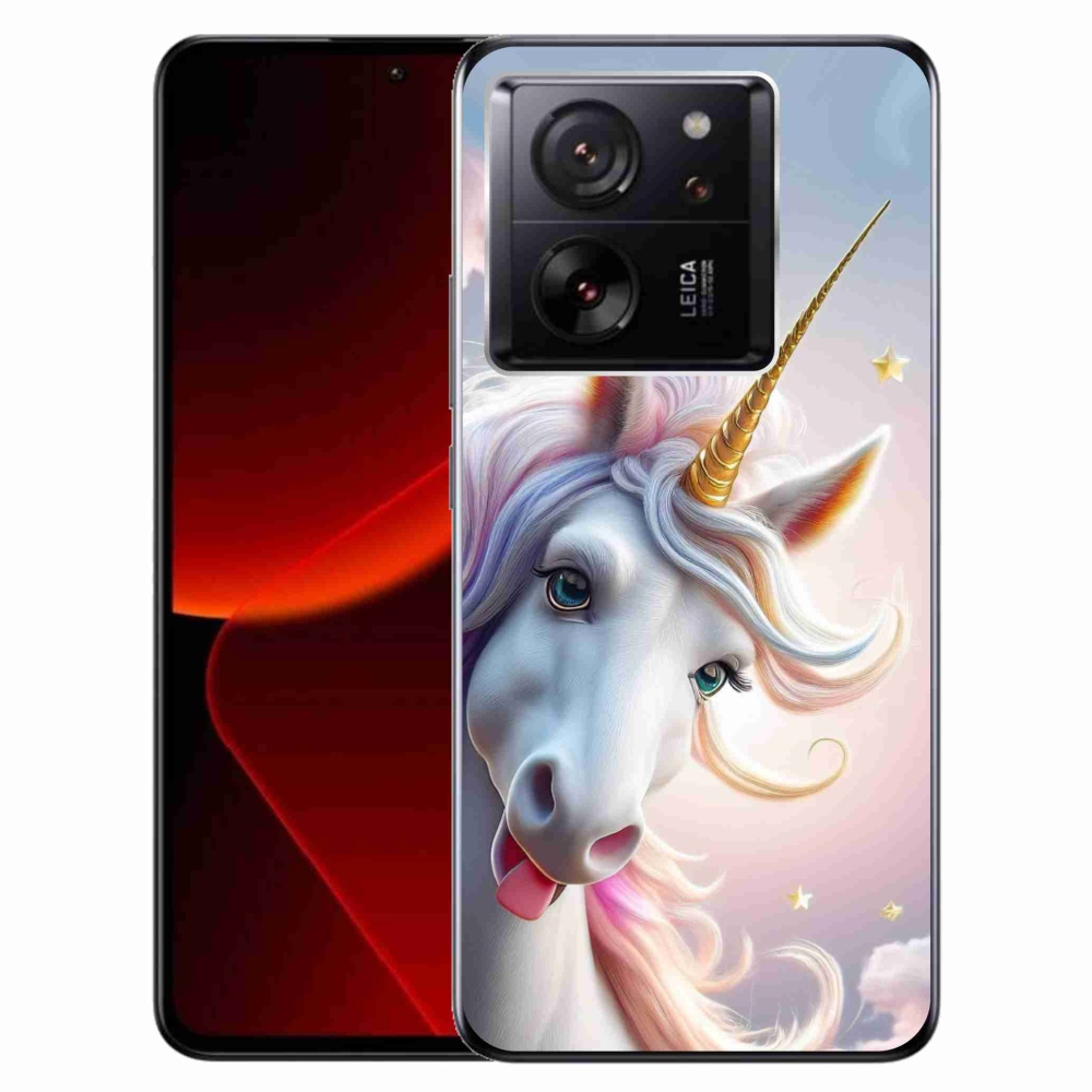 Gél borítás mmCase a Xiaomi 13T/13T Pro számára - vidám egyszarvú