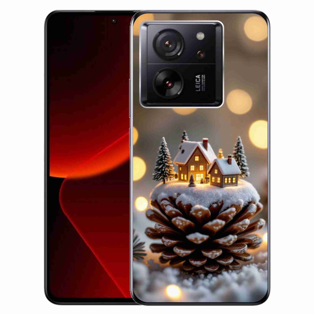 Gél borítás mmCase a Xiaomi 13T/13T Pro számára - téli falu