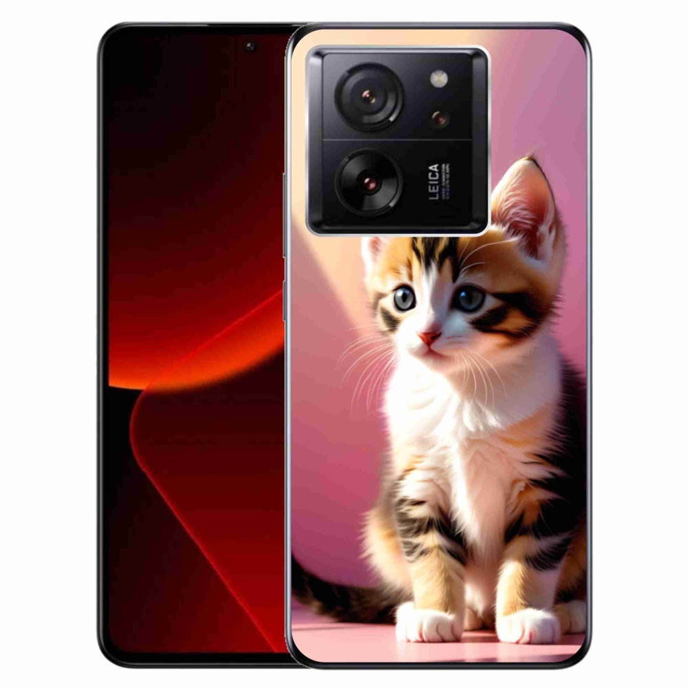 Gél borítás mmCase a Xiaomi 13T/13T Pro számára - kíváncsi cica 2