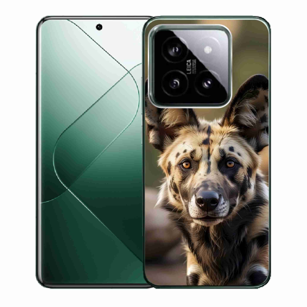 Gél borítás mmCase a Xiaomi 14-hez - Afrikai vadkutya