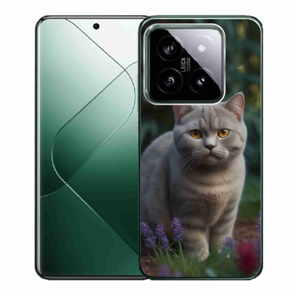 Gél borítás mmCase a Xiaomi 14 - brit macska számára