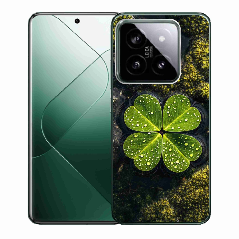 Gél borító mmCase a Xiaomi 14-hez - négylevelű lóhere