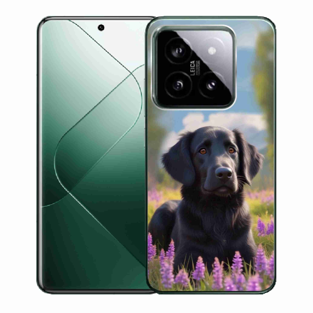 Gél borítás mmCase a Xiaomi 14 - elegáns fekete retrieverhez