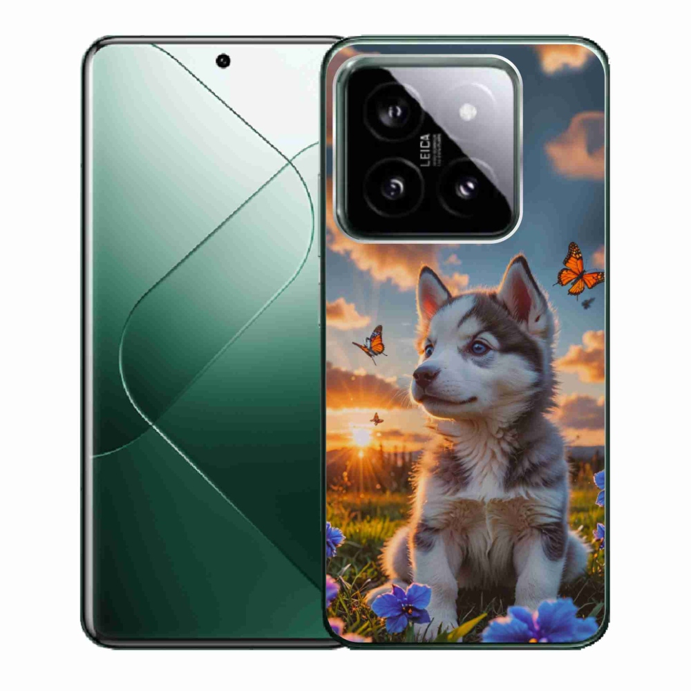 Gél borítás mmCase a Xiaomi 14-hez - husky naplementében