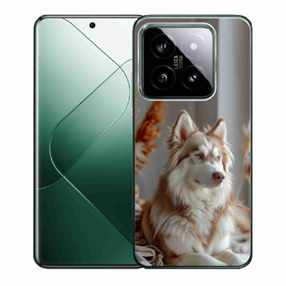 Gél borítás mmCase a Xiaomi 14 - csendes szibériai huskyhoz