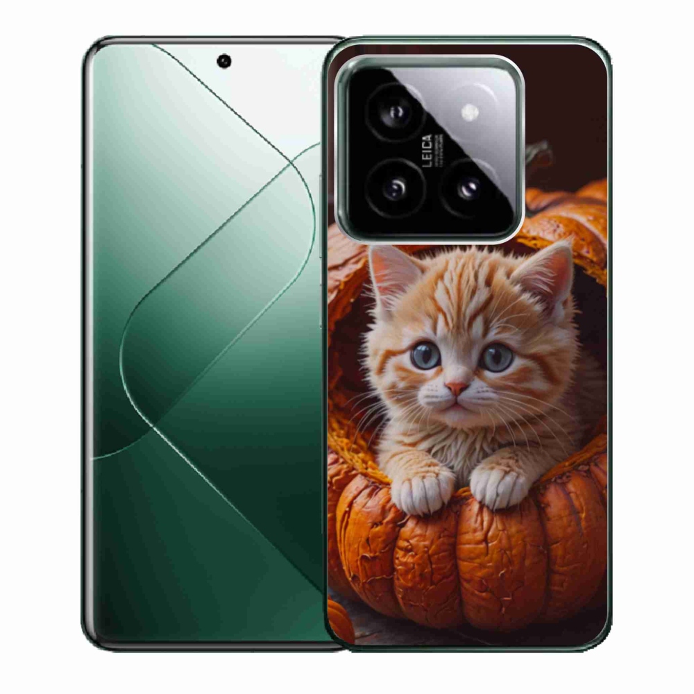 Gél borító mmCase a Xiaomi 14-hez - cica és tök 2