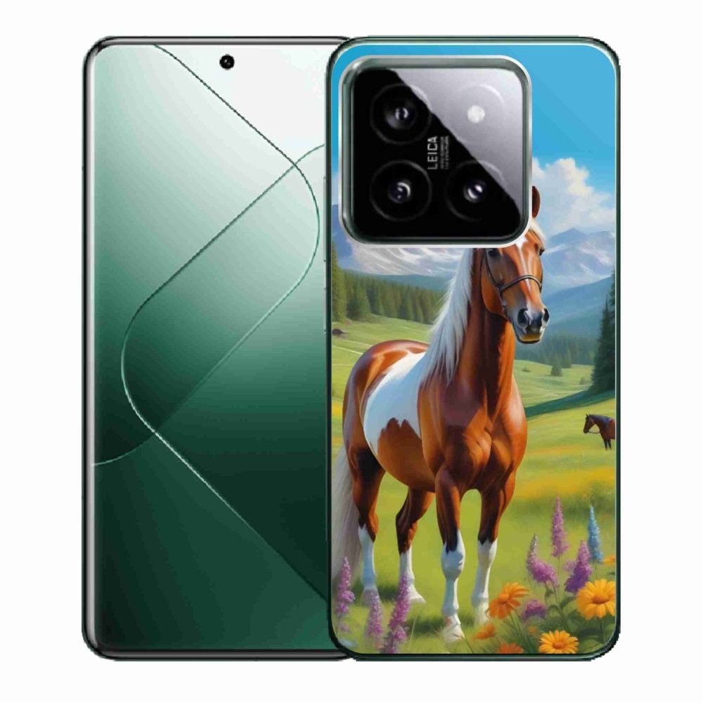 Gél borítás mmCase a Xiaomi 14-hez - ló a réten