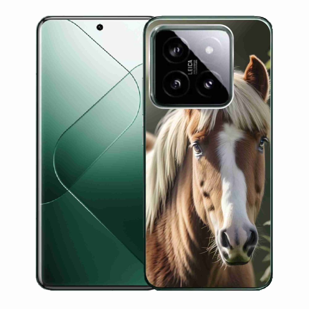 Gél borítás mmCase a Xiaomi 14-hez - ló könnyű sörénnyel
