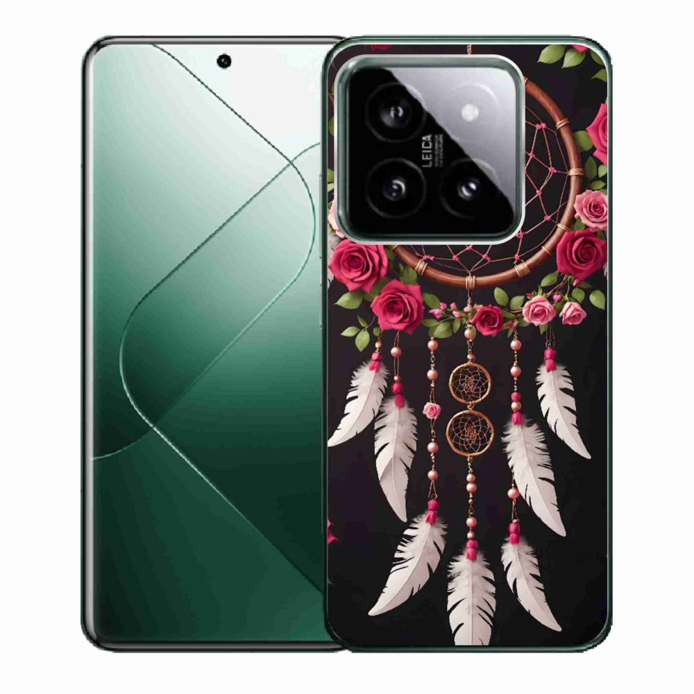 Gél borító mmCase a Xiaomi 14-hez - álomfogó rózsákkal