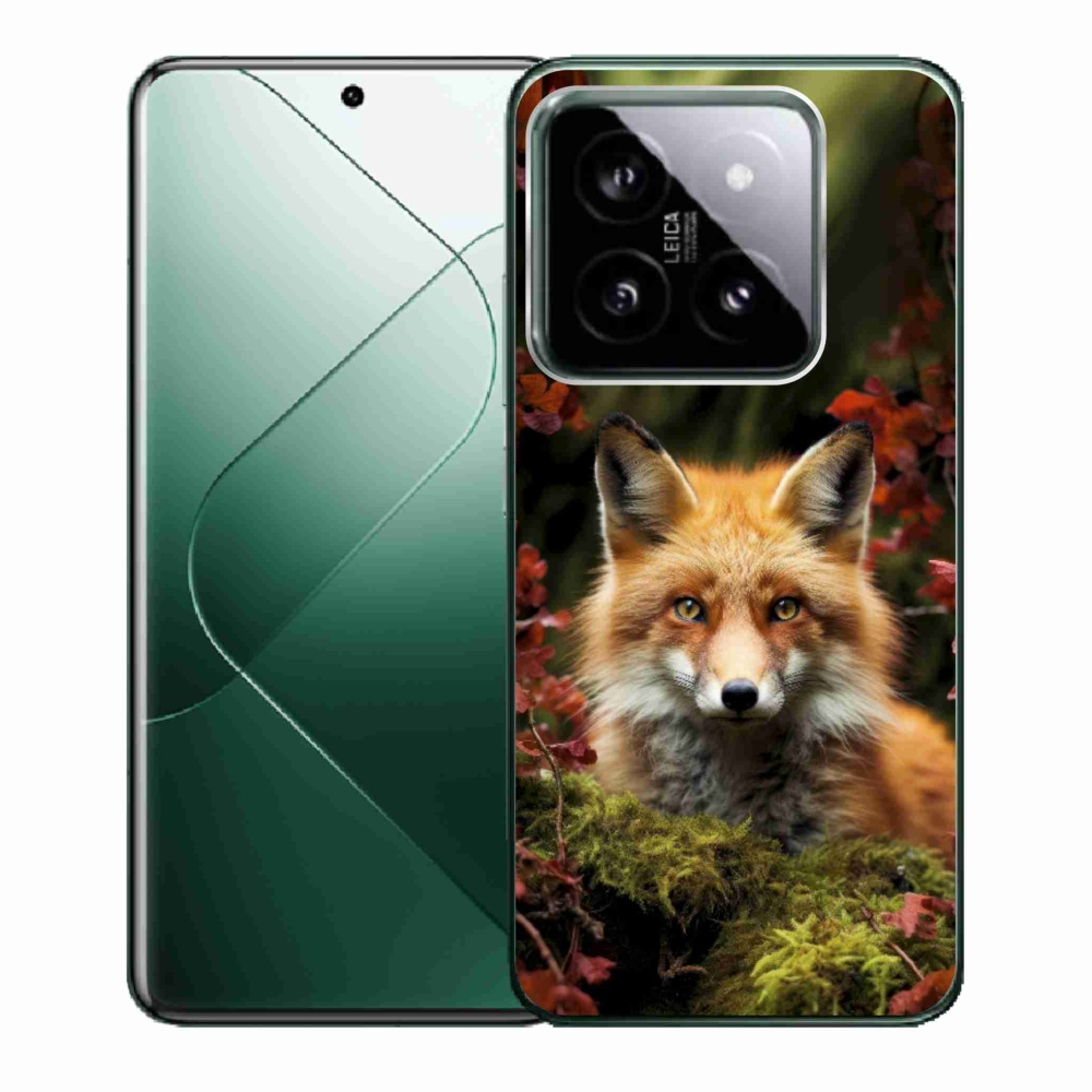 Gél borítás mmCase a Xiaomi 14-hez - róka az erdőben