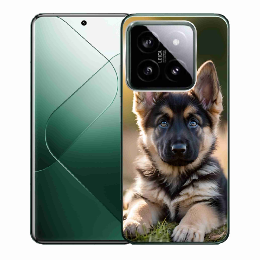 Gél borítás mmCase a Xiaomi 14-hez - Német juhászkutya a természetben