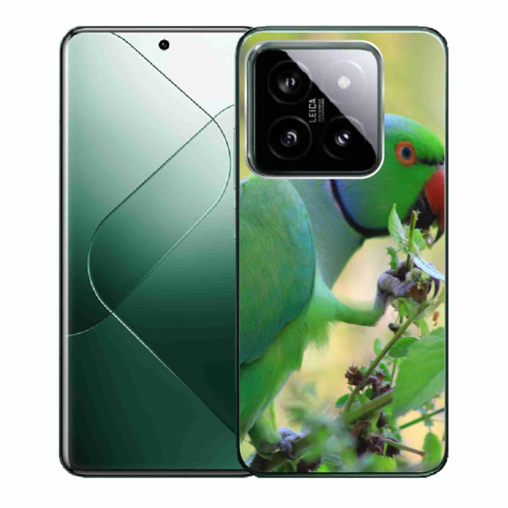 Gél borítás mmCase a Xiaomi 14-hez - papagáj alexandr
