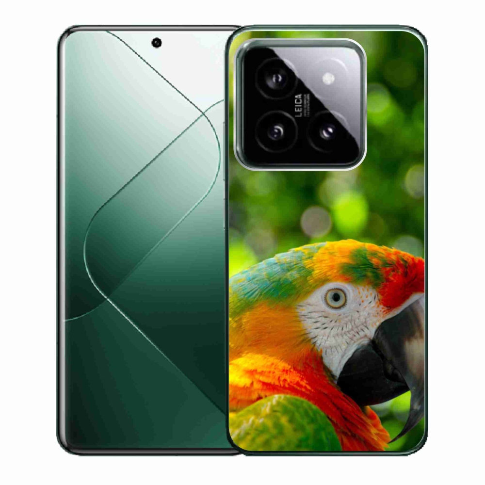 Gél borítás mmCase a Xiaomi 14 - papagáj ara 3 számára