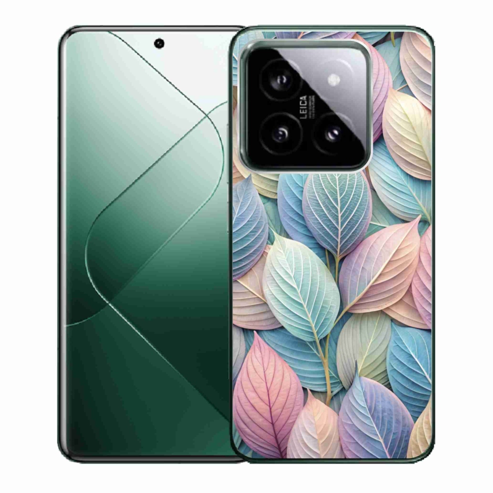 Gél borító mmCase a Xiaomi 14-hez - pasztell levelek