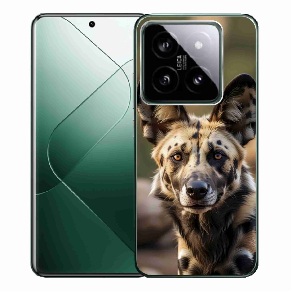 Gél borítás mmCase a Xiaomi 14 Pro-hoz - Afrikai vadkutya