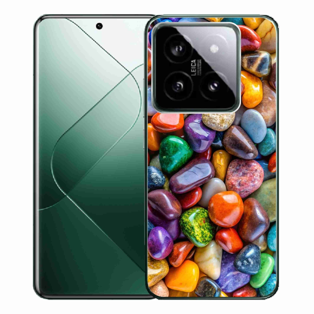 Gél borítás mmCase a Xiaomi 14 Pro számára - színes strasszkövek
