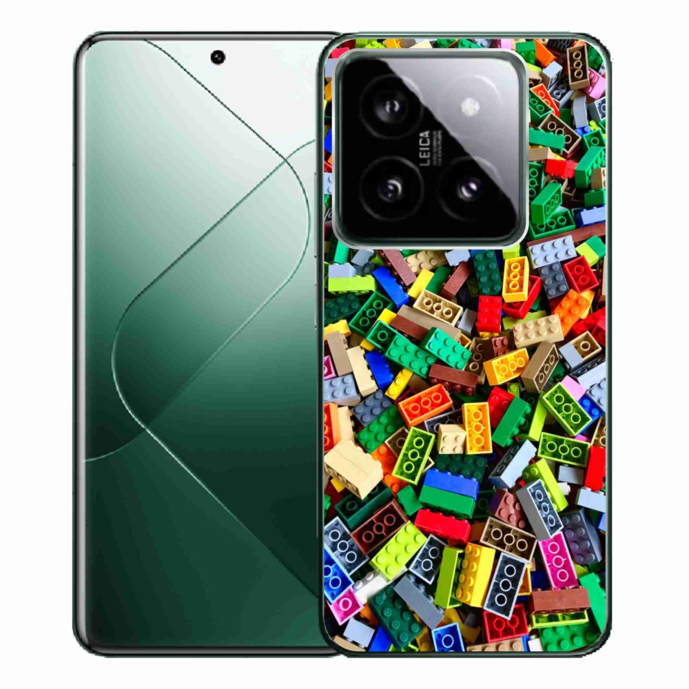 Gél borítás mmCase a Xiaomi 14 Pro számára - színes építőelemek
