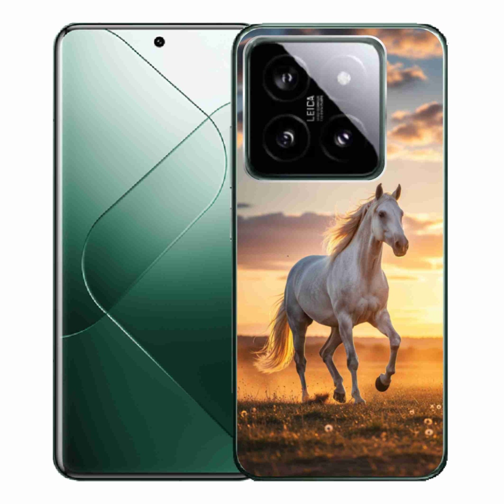 Gél borítás mmCase a Xiaomi 14 Pro - futó fehér ló 2