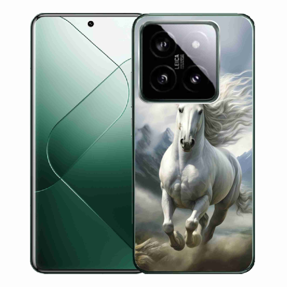 Gél borító mmCase a Xiaomi 14 Pro - futó fehér ló 3