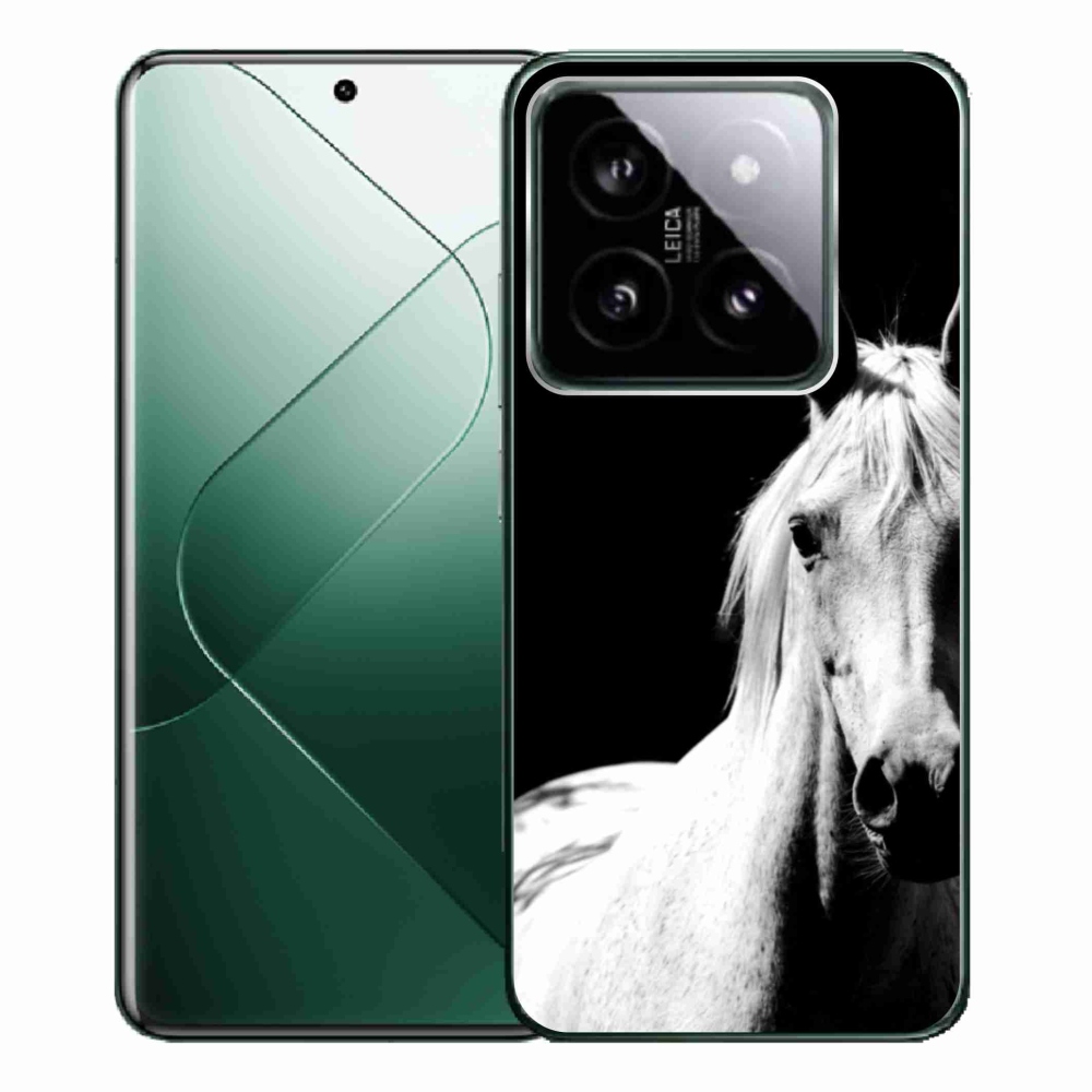 Gél borítás mmCase a Xiaomi 14 Pro-hoz - fehér ló 5