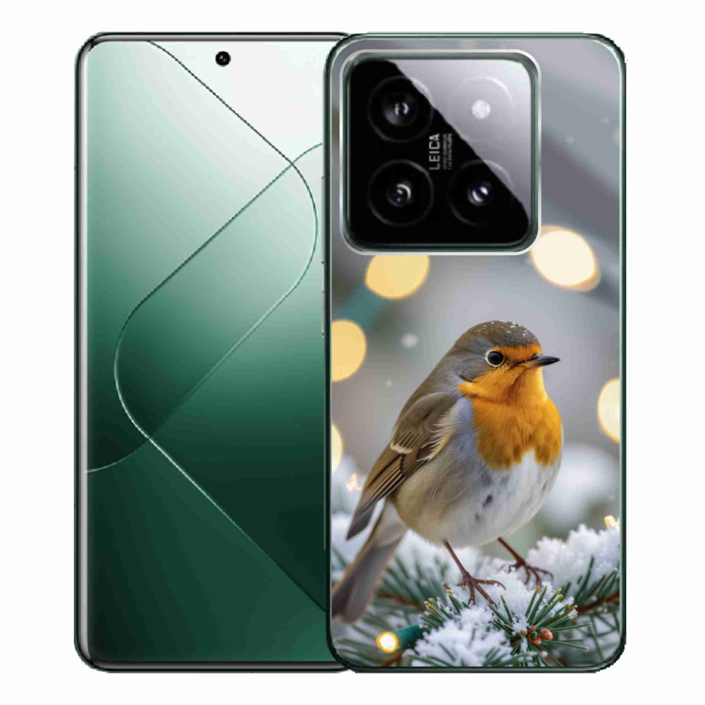 Gélburkolat mmCase a Xiaomi 14 Pro számára - télen pirosló színben