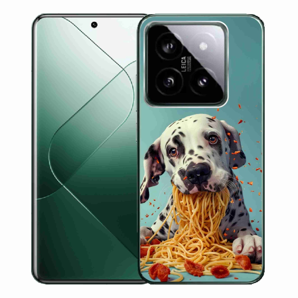 Gél borítás mmCase a Xiaomi 14 Pro-hoz - Dalmát és spagetti