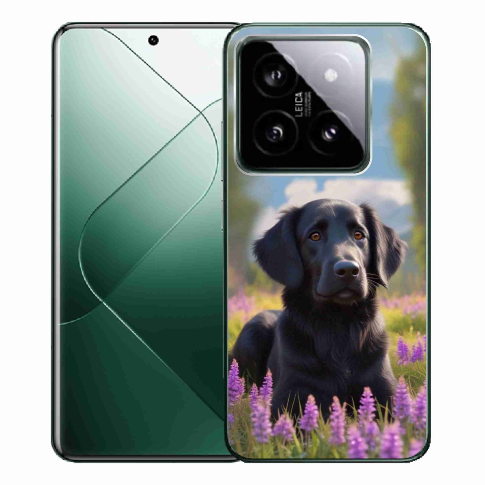 Gél borítás mmCase a Xiaomi 14 Pro-hoz - elegáns fekete retriever