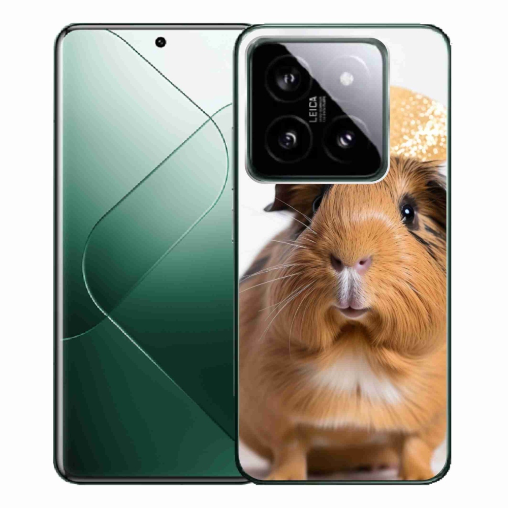 Gél borítás mmCase a Xiaomi 14 Pro számára - barna tengerimalac