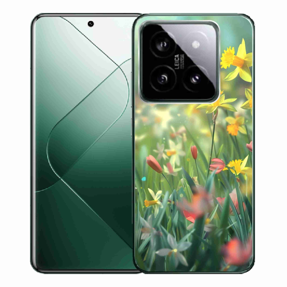 Gél borító mmCase a Xiaomi 14 Pro-hoz - tavaszi virágok