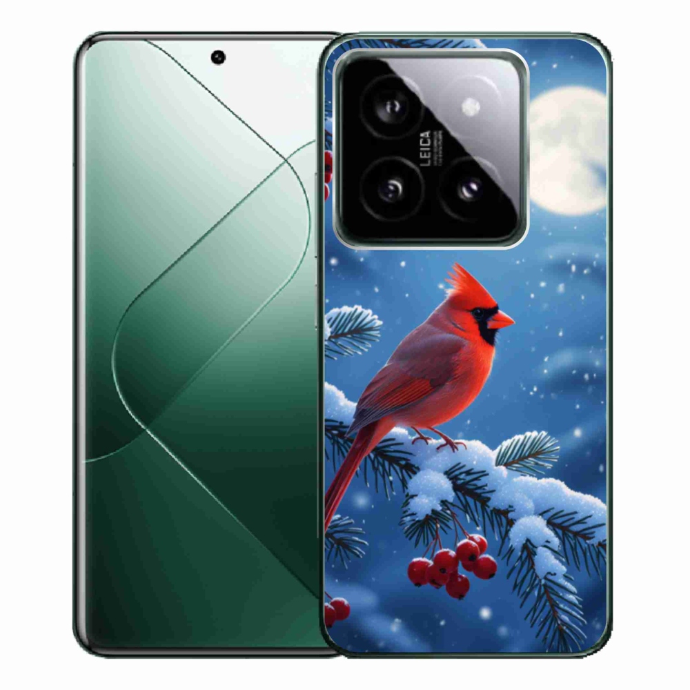 Gél borítás mmCase a Xiaomi 14 Pro számára - kardinálpiros színű