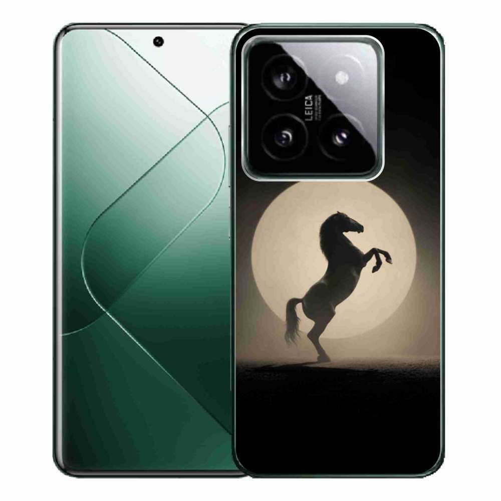 Gél borítás mmCase a Xiaomi 14 Pro számára - ló sziluettben