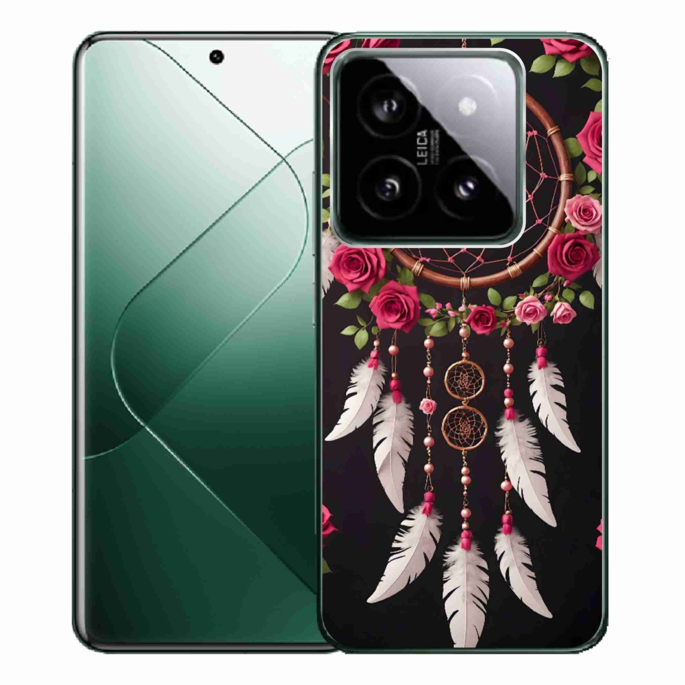 Gél borítás mmCase a Xiaomi 14 Pro számára - álomfogó rózsákkal