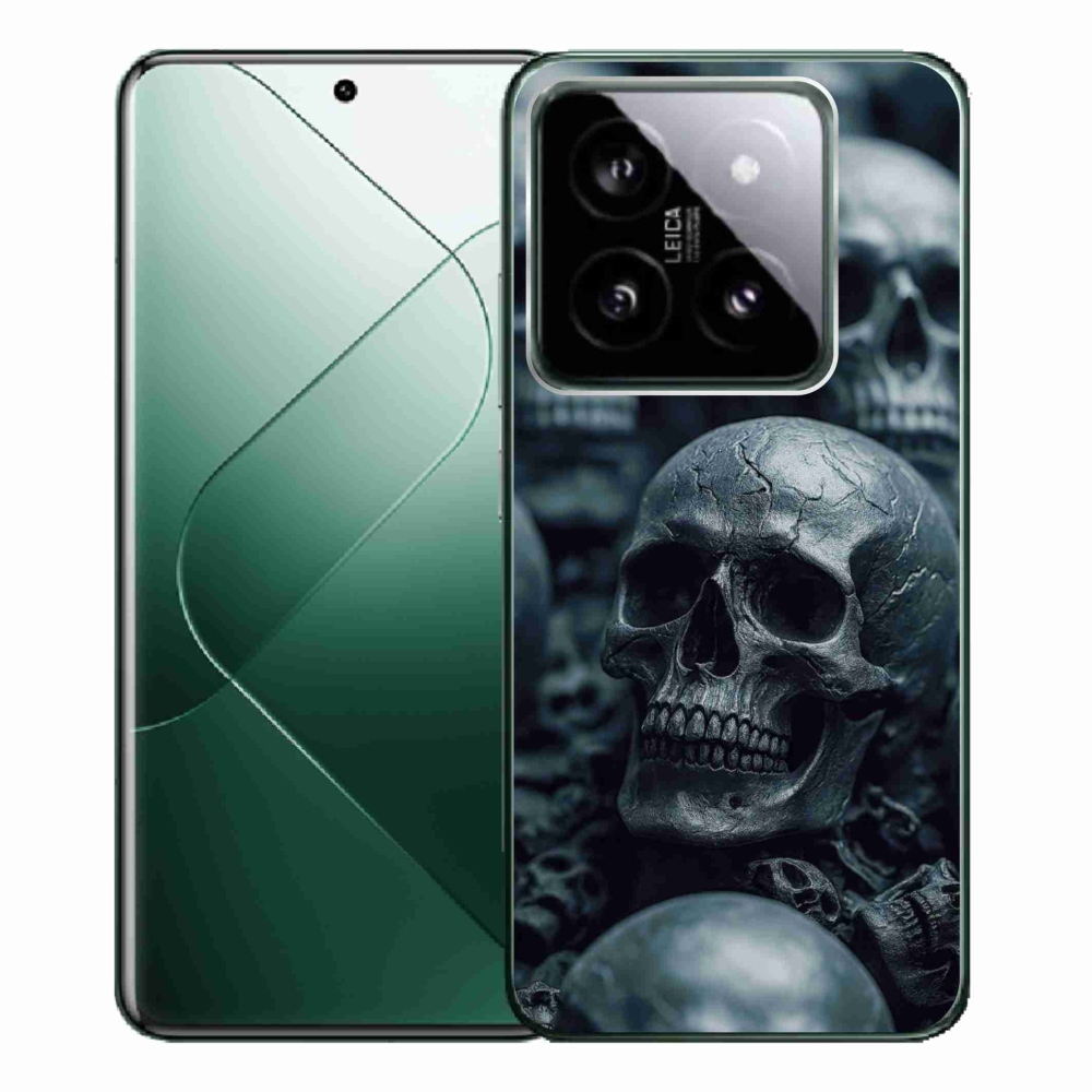 Zselés borítás mmCase a Xiaomi 14 Pro-hoz - koponya 2