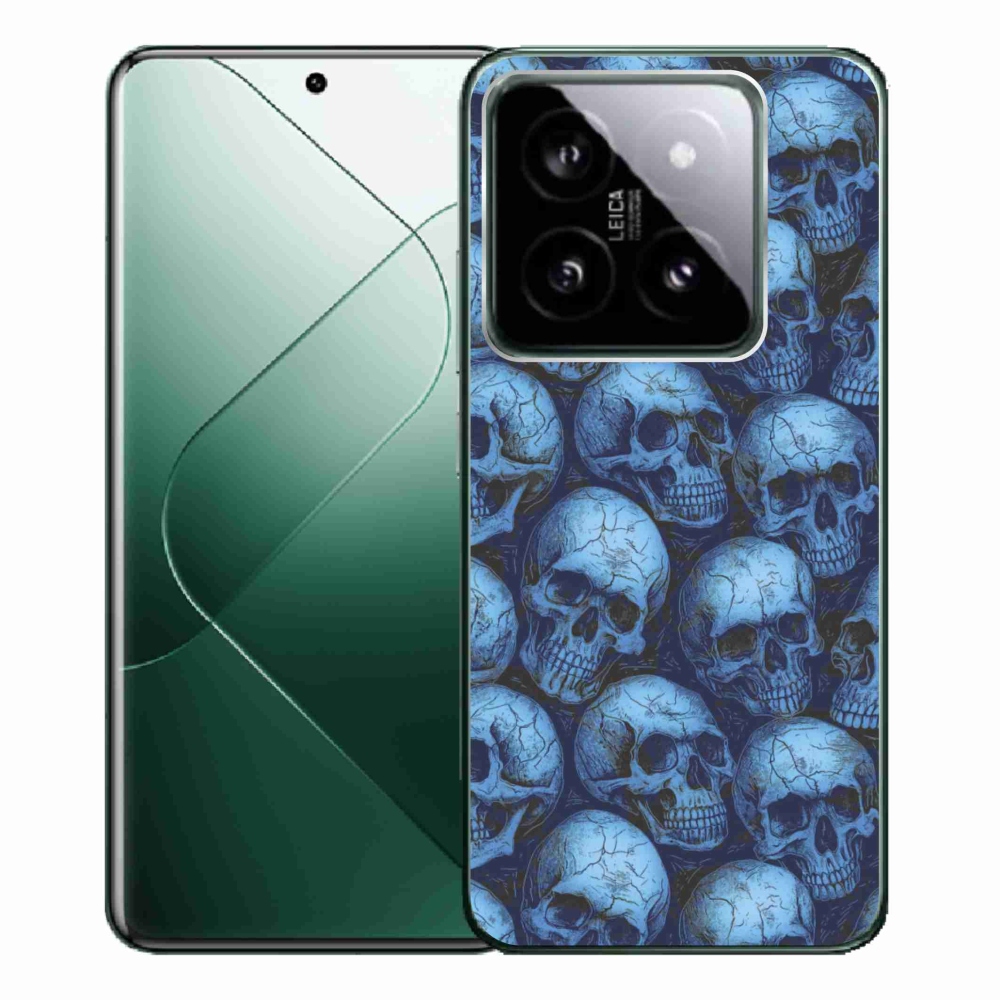 Gél borítás mmCase a Xiaomi 14 Pro számára - koponyák