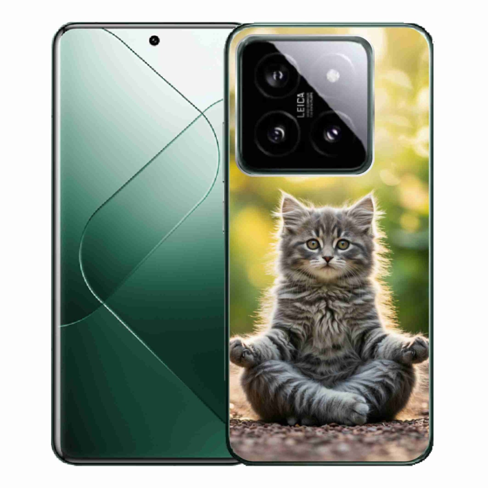 Gél borítás mmCase a Xiaomi 14 Pro-hoz - meditáló cica