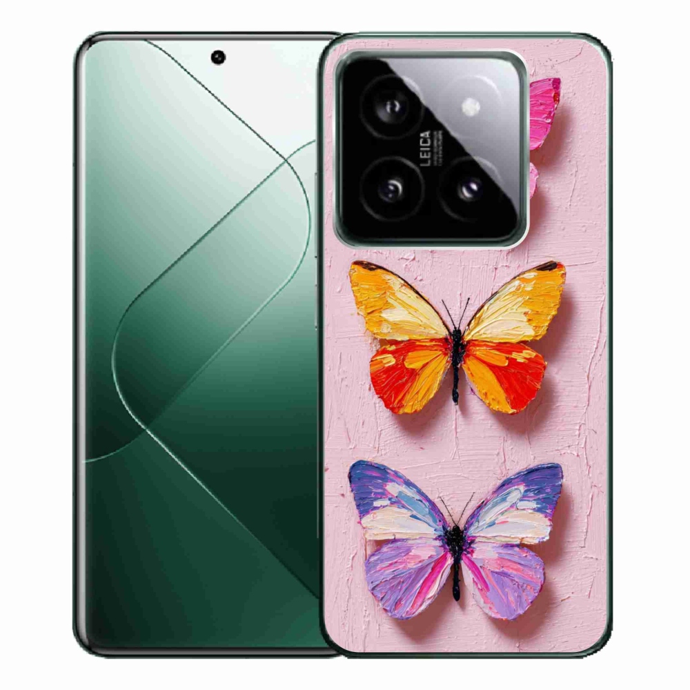 Gél borítás mmCase a Xiaomi 14 Pro számára - pillangó szentháromság