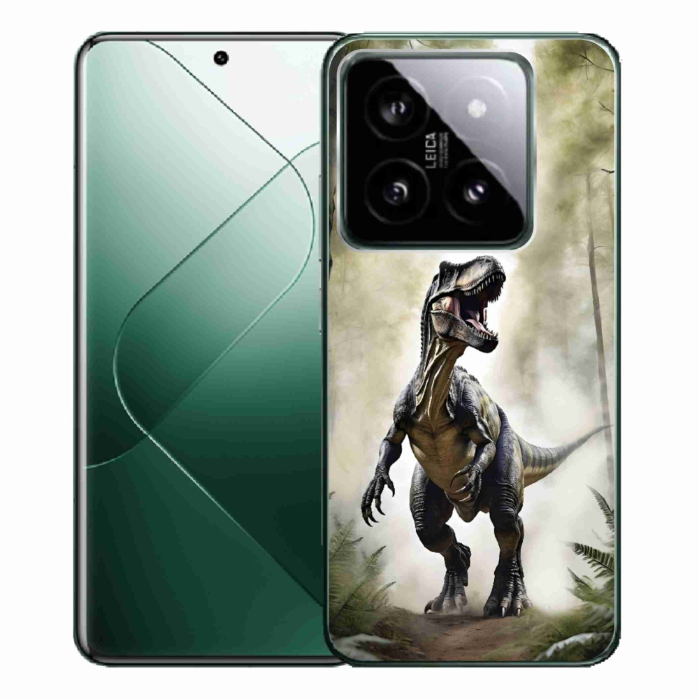 Gél borítás mmCase a Xiaomi 14 Pro-hoz - dühös T-Rex