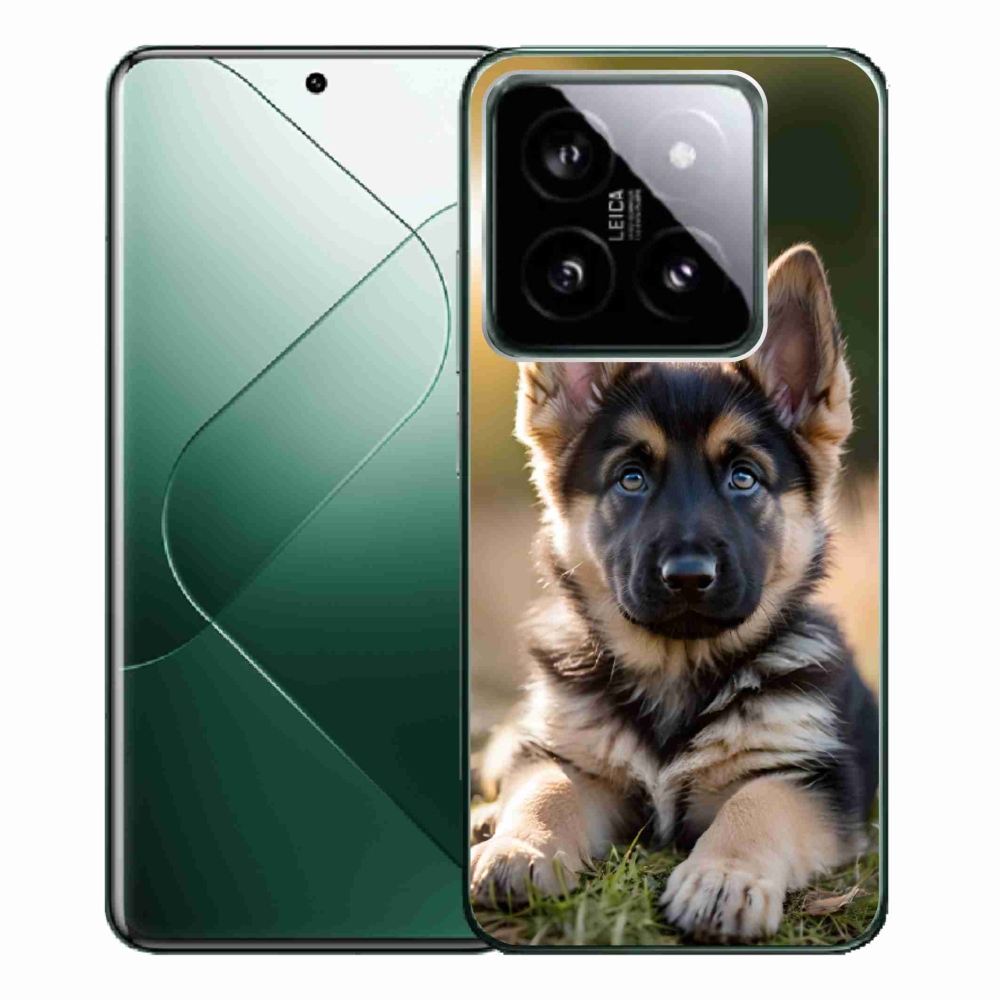 Gél borítás mmCase a Xiaomi 14 Pro-hoz - Német juhászkutya a természetben
