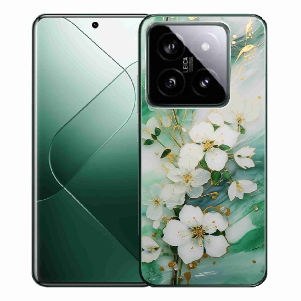 Gél borító mmCase a Xiaomi 14 Pro számára - finom virágok