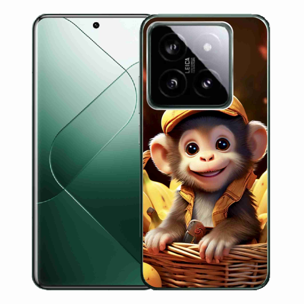 Gél borítás mmCase a Xiaomi 14 Pro számára - majom a kosárban