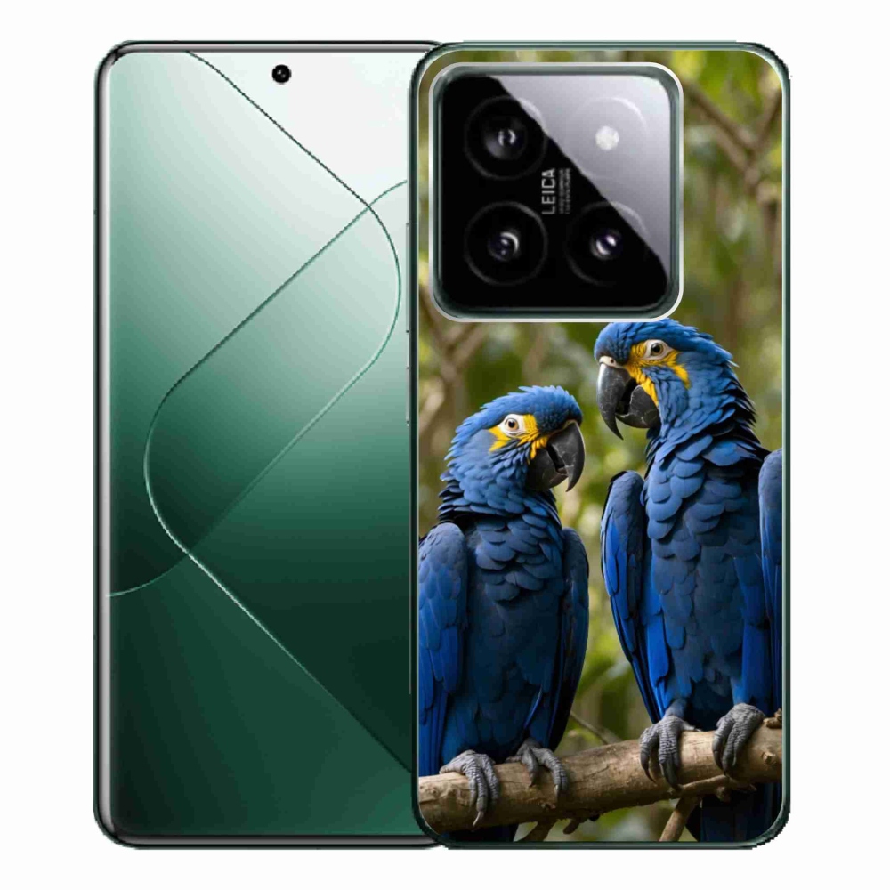 Gél borítás mmCase a Xiaomi 14 Pro számára - papagáj duó