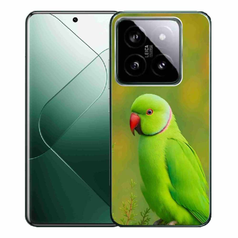 Gél borítás mmCase a Xiaomi 14 Pro-hoz - papagáj alexandr 2