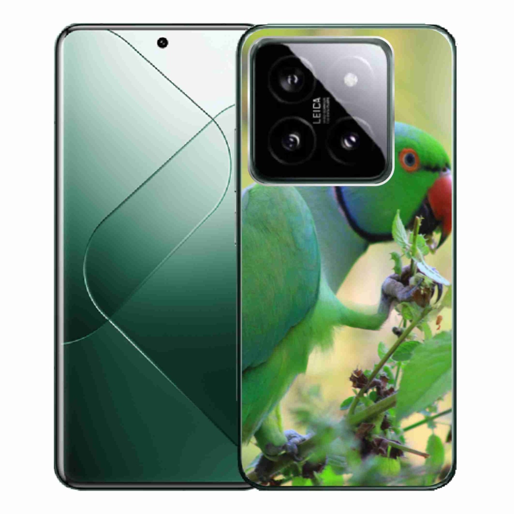 Gél borítás mmCase a Xiaomi 14 Pro-hoz - papagáj alexandr