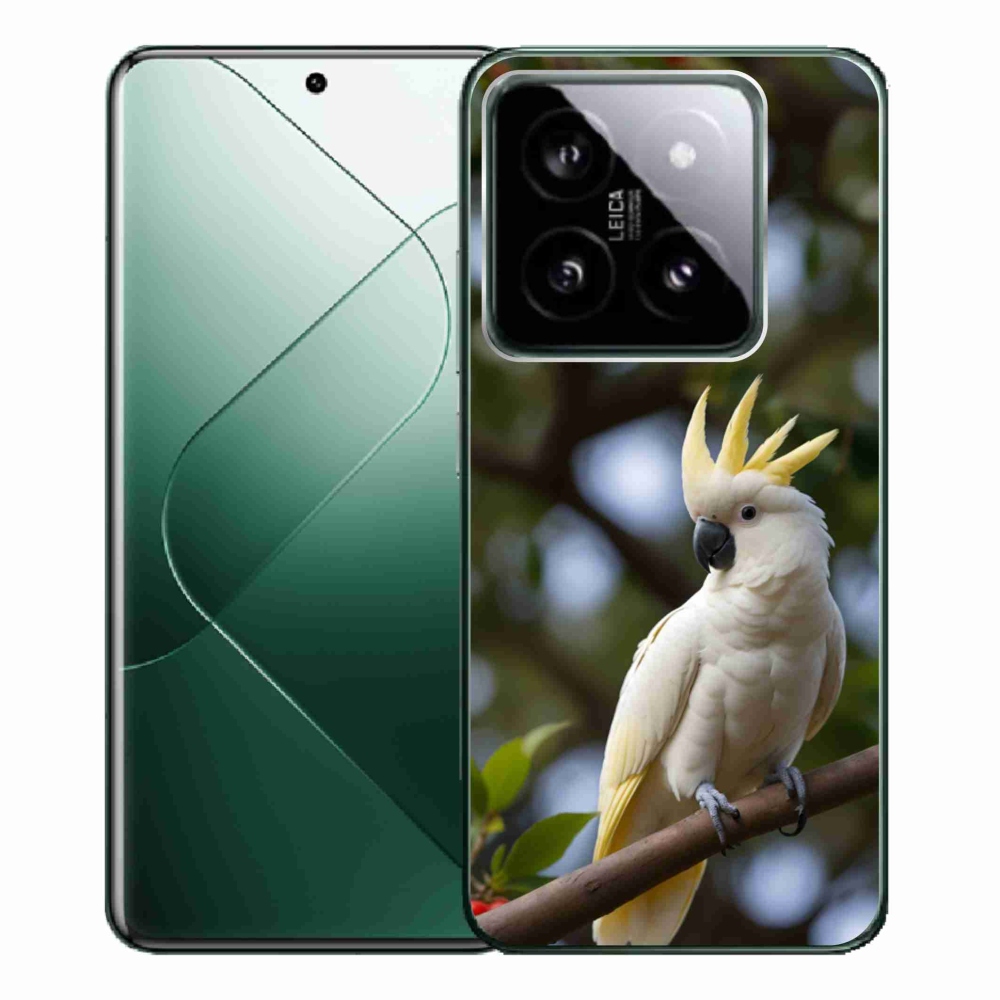 Gél borítás mmCase a Xiaomi 14 Pro-hoz - papagáj kakadu 3