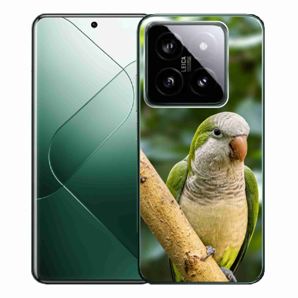 Gél borítás mmCase a Xiaomi 14 Pro-hoz - papagáj