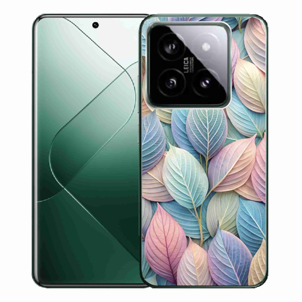Gél borítás mmCase a Xiaomi 14 Pro-hoz - pasztell levelek