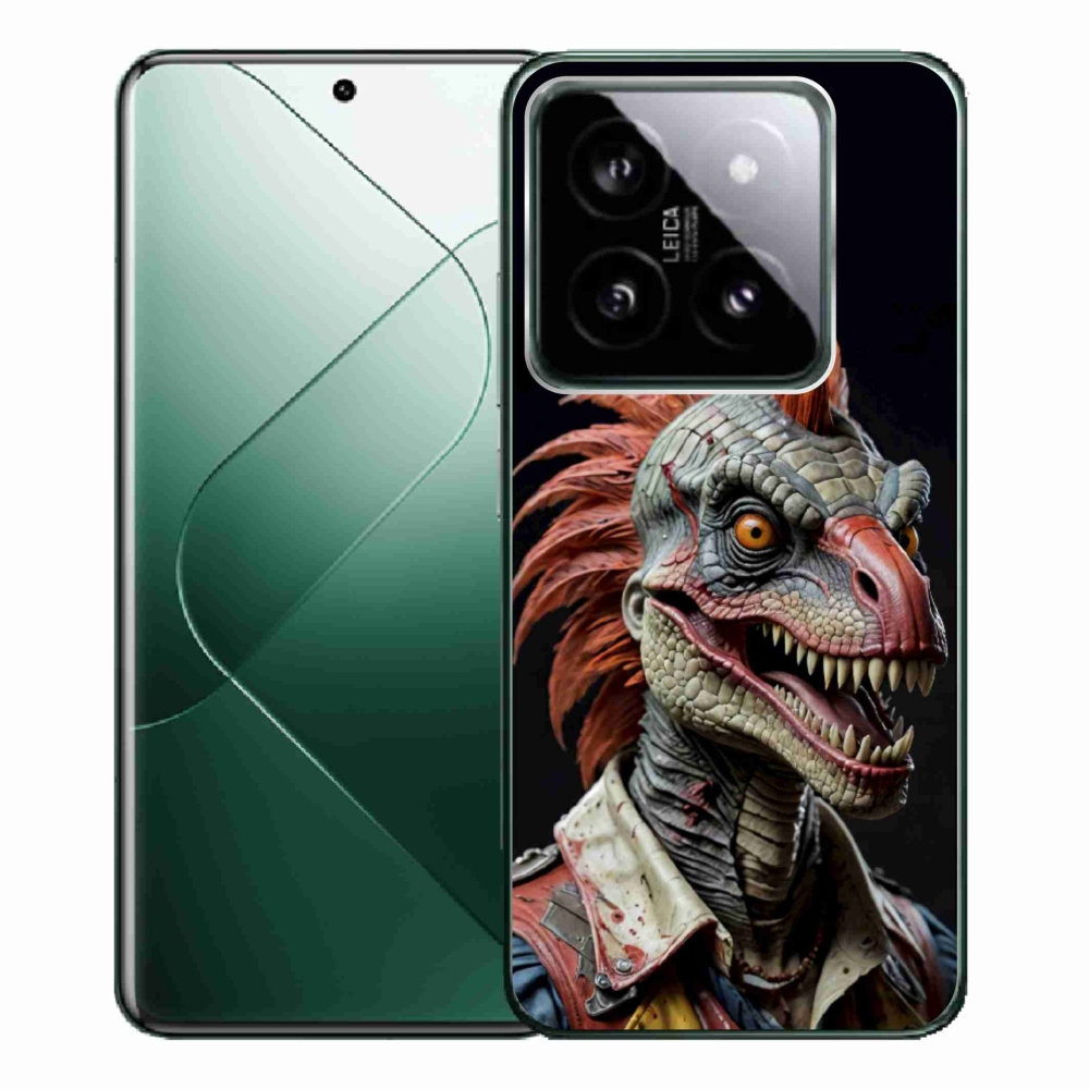 Gél borítás mmCase a Xiaomi 14 Pro-hoz - punk dinoszaurusz