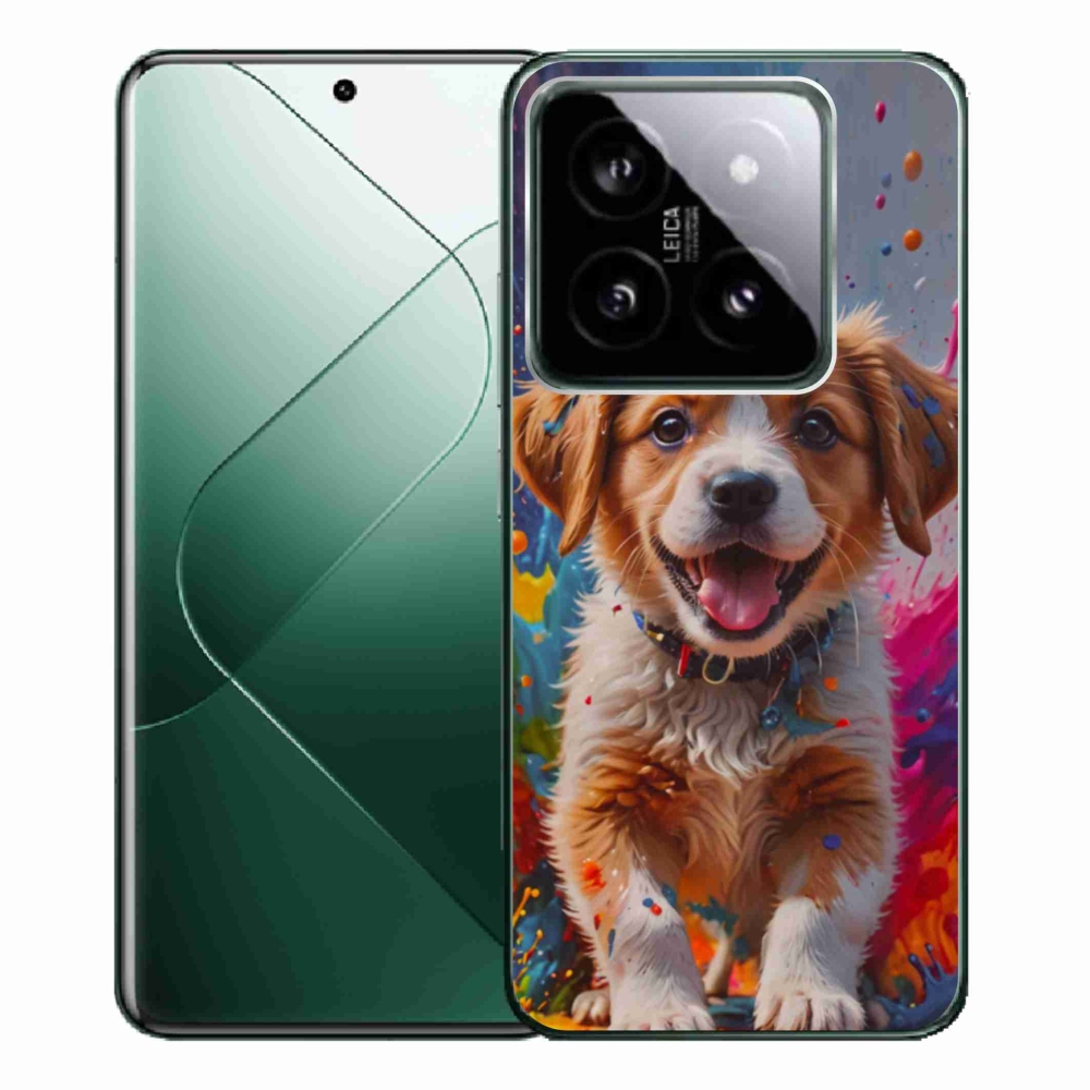 Gél borítás mmCase a Xiaomi 14 Pro számára - aranyos kiskutya 3