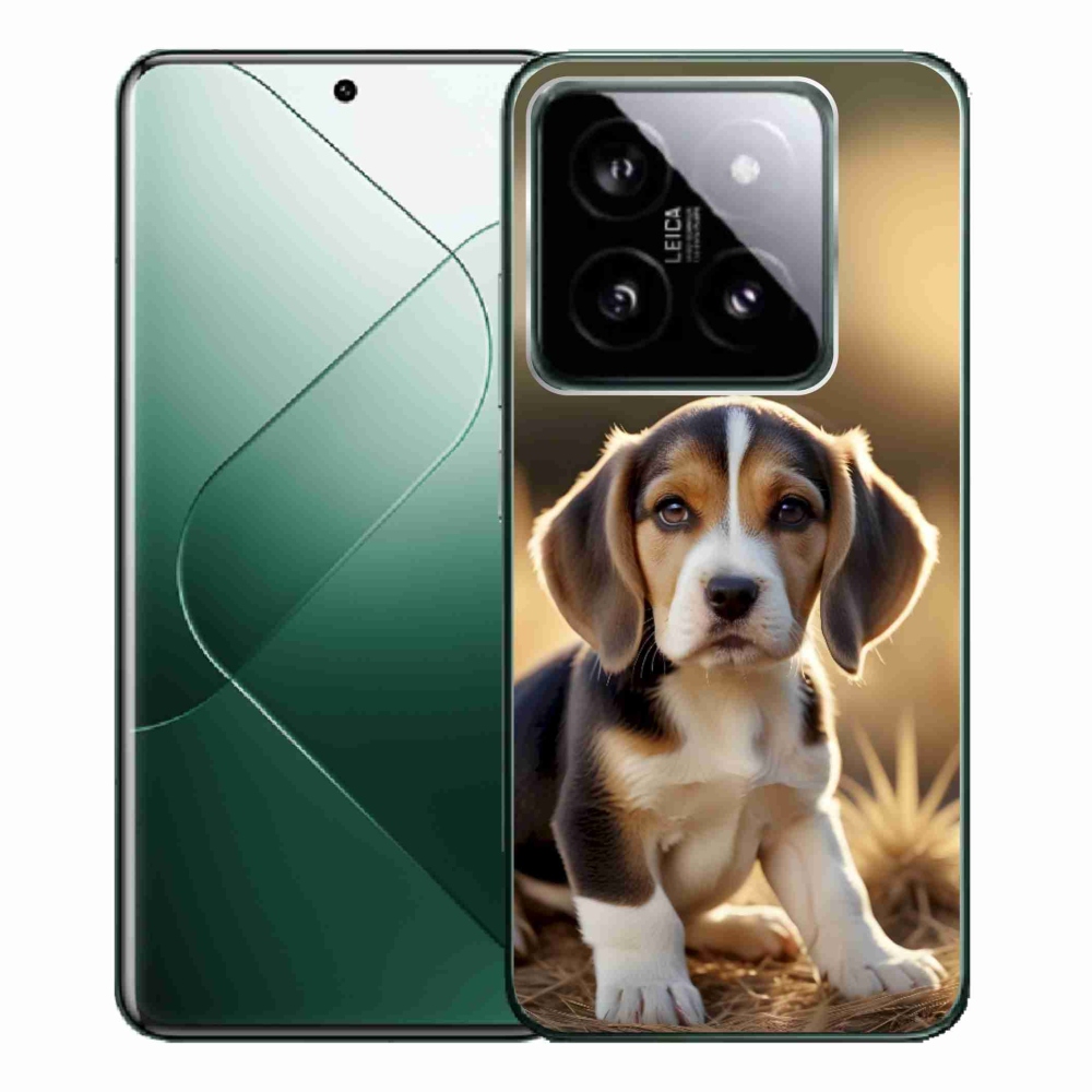 Gél borítás mmCase a Xiaomi 14 Pro számára - aranyos beagle