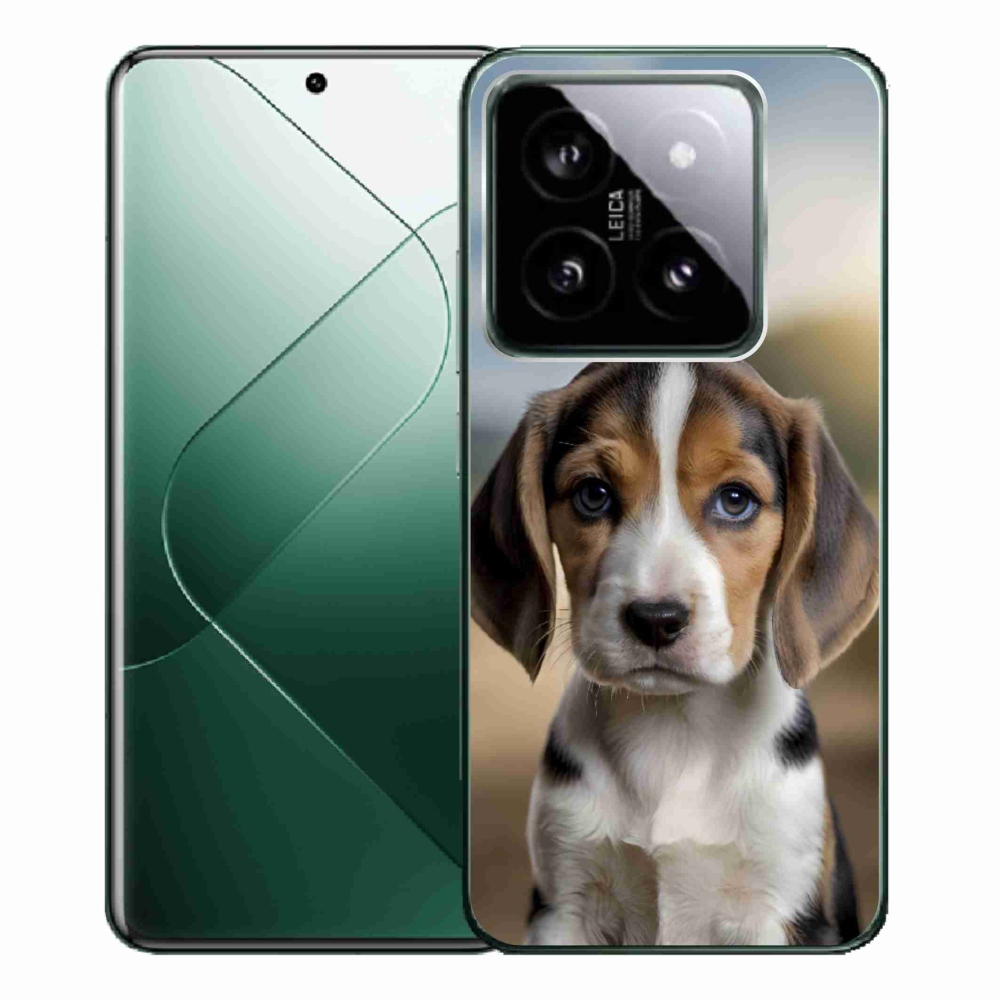 Gél borítás mmCase a Xiaomi 14 Pro számára - aranyos beagle